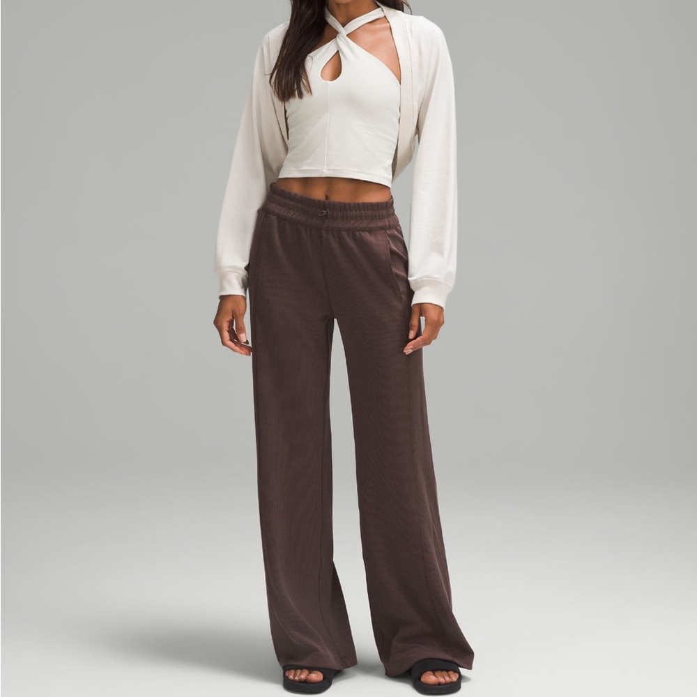 Ribbed Softstreme Mid-Rise Pant 32.5" In Espresso